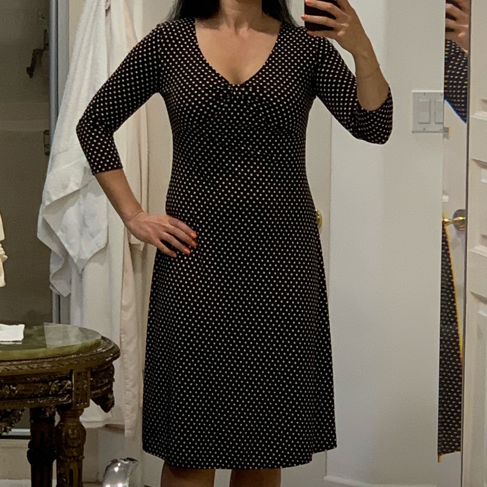 Michael kors brown polkadots dress.